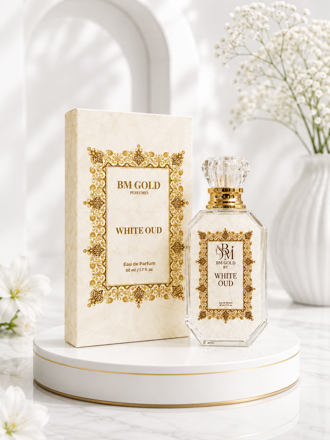 BM Gold White Oud – The Essence of Luxury & Elegance