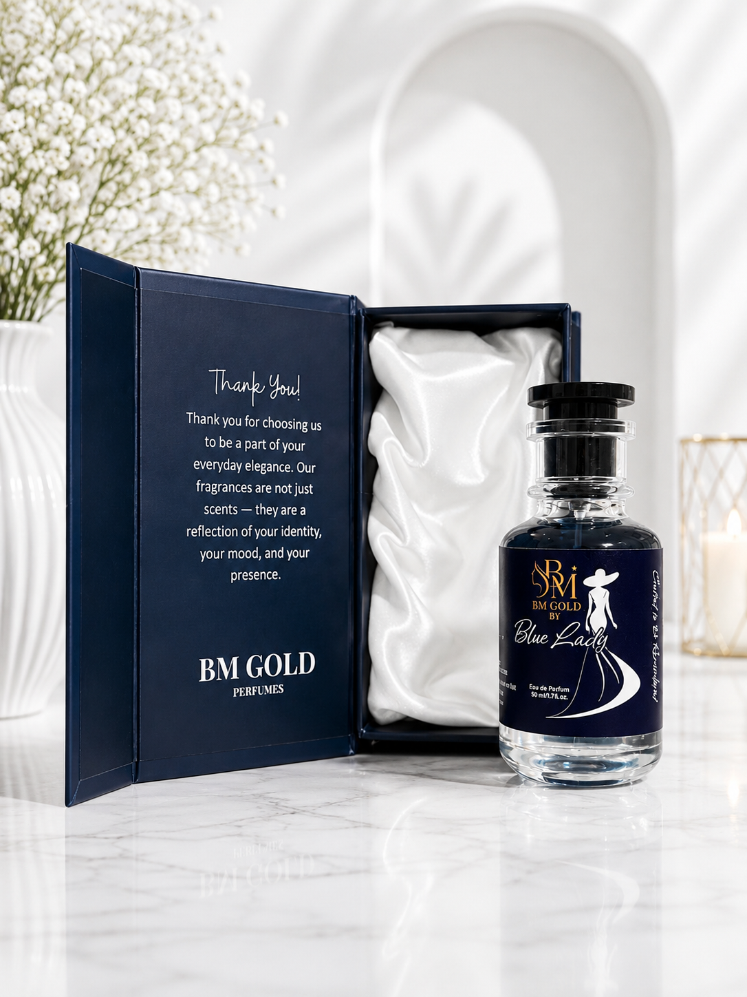 BM Gold Blue Lady – Elegant, Feminine & Timeless