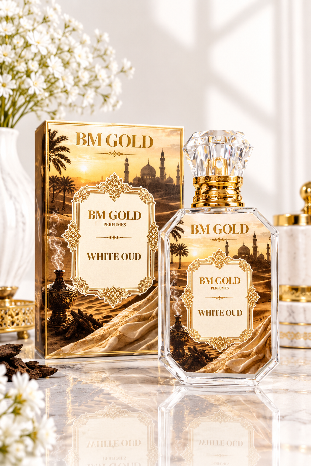 BM GOLD White Oud Perfume – Long Lasting Premium Fragrance
