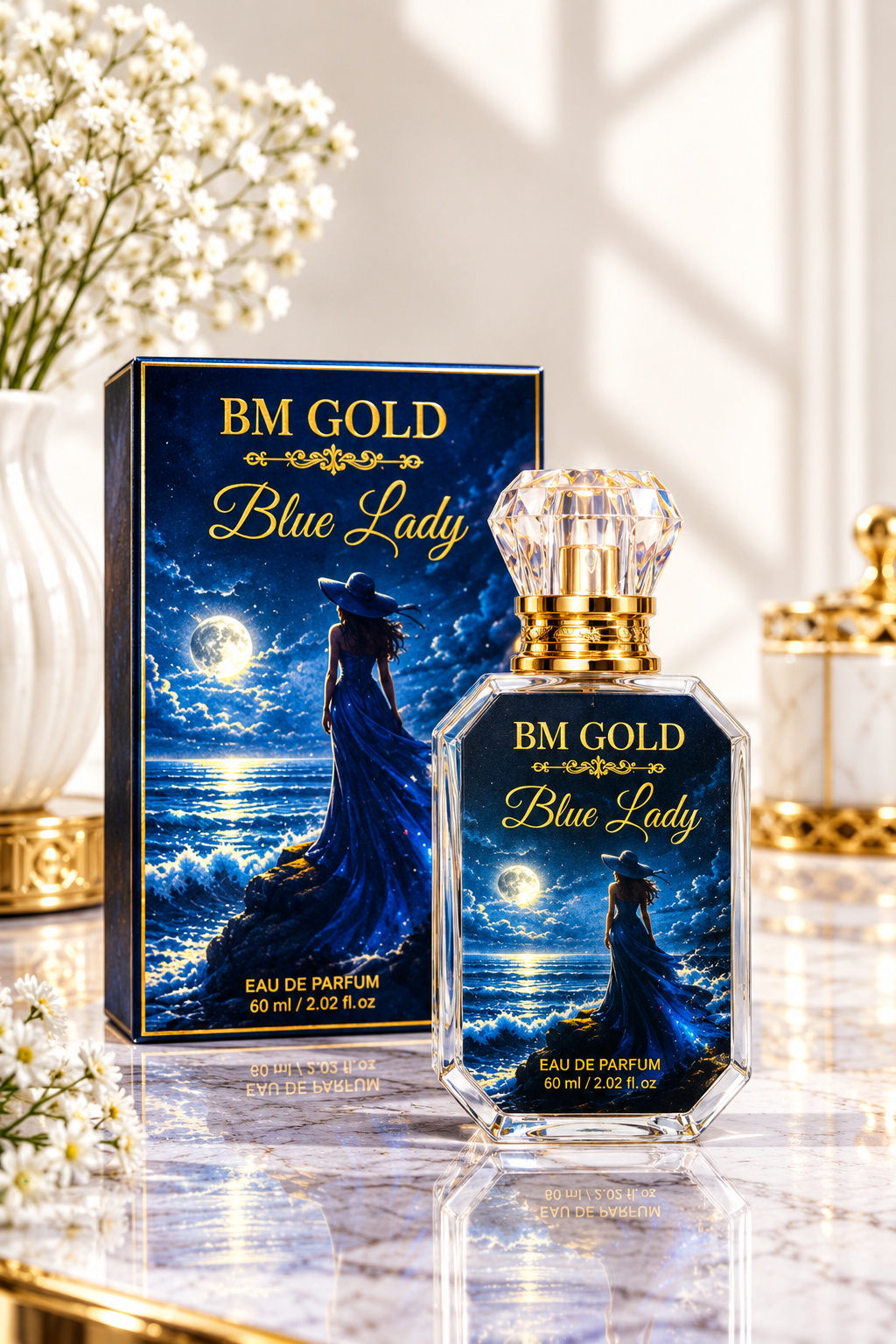 BM GOLD Blue Lady Eau de Parfum – Long Lasting Women’s Fragrance